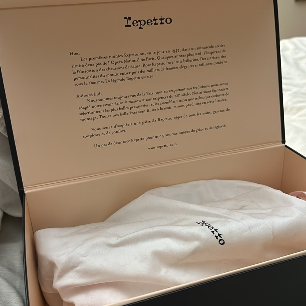 Repetto Lewis Slides, White Leather, Oxford Style front, EU size 41, NIB - Picture 8 of 10